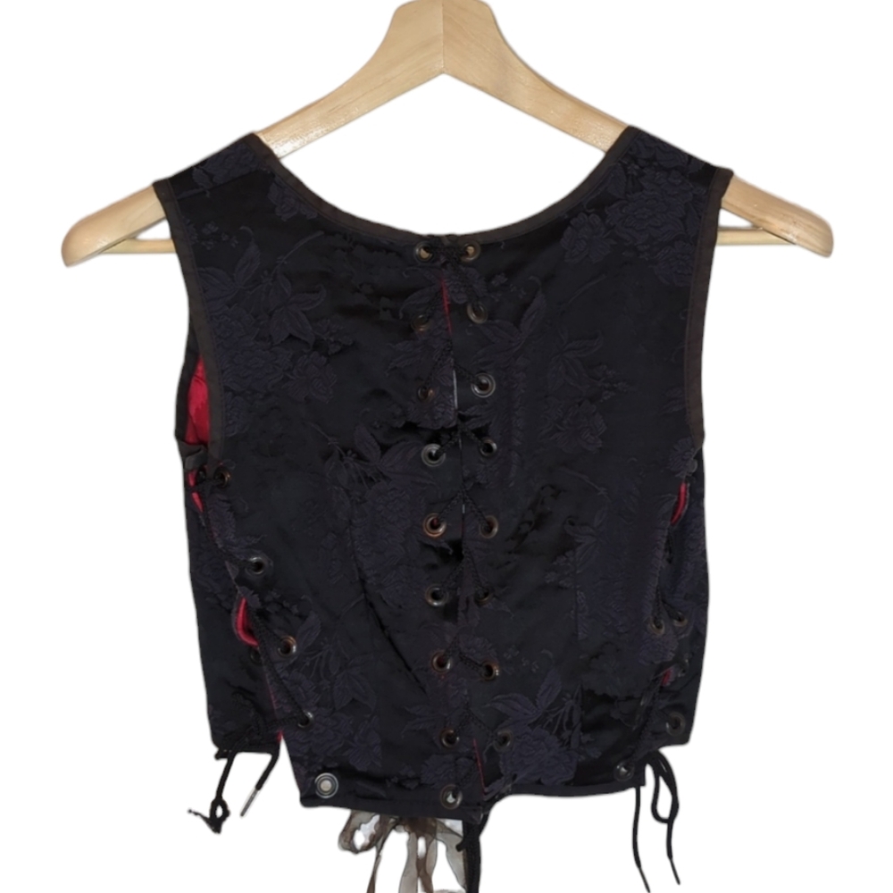 Hot Topic Red and Black Plaid Corset Dress - Picture 10 of 12